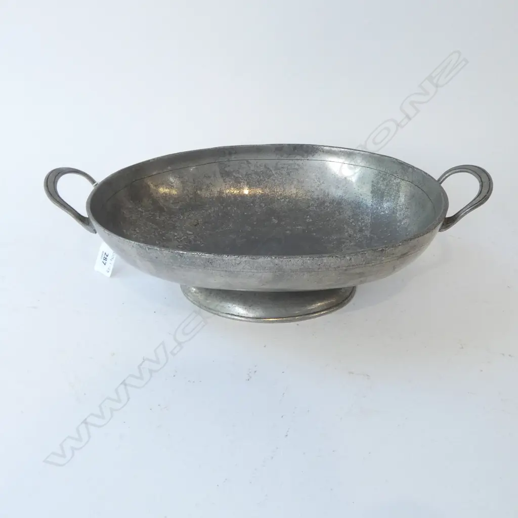 HEAVY PEWTER CENTREPIECE W.390mm Image 1++
