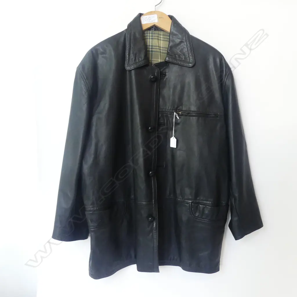 LEATHER JACKET MENS MEDIUM Image 1++