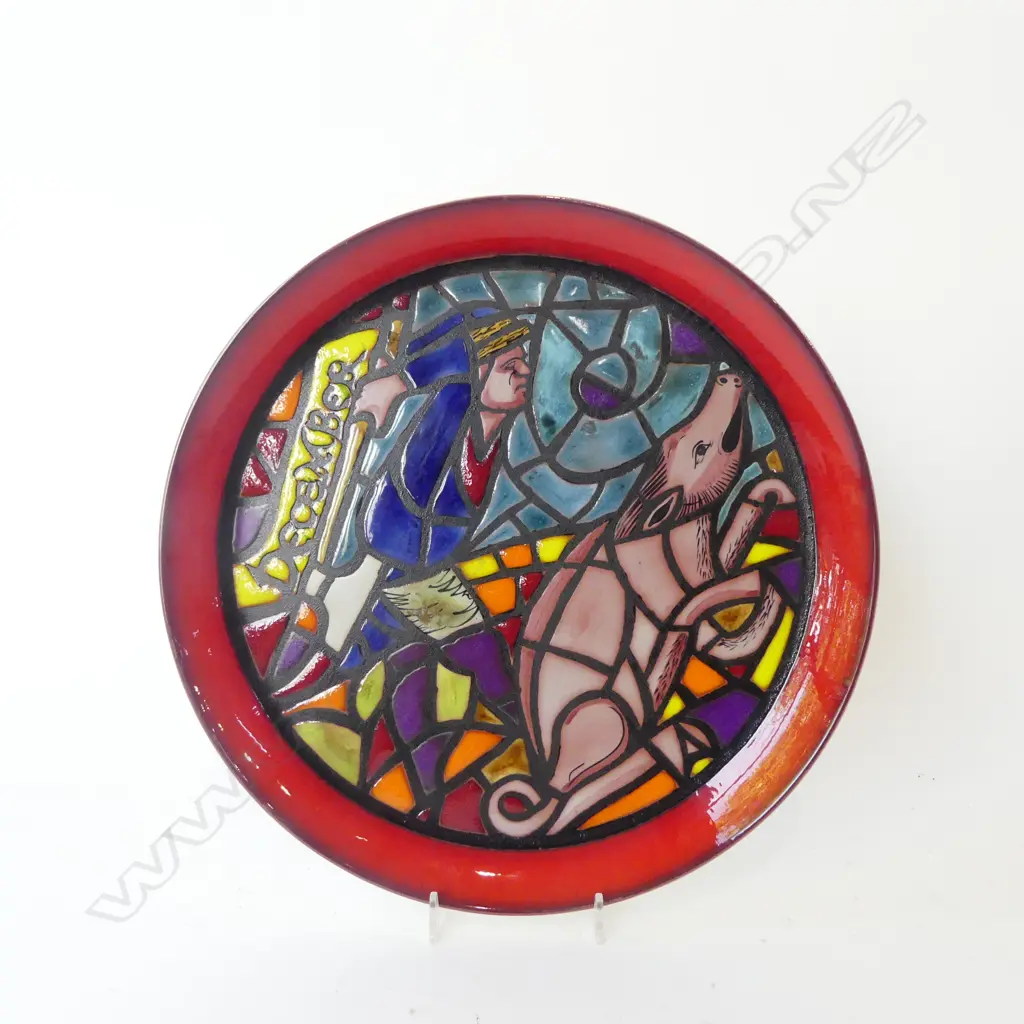 POOLE MEDIEVAL CALENDAR PLATE DEC 1975 330mm dia Image 1++