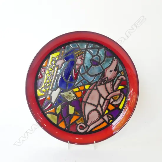POOLE MEDIEVAL CALENDAR PLATE DEC 1975 330mm dia