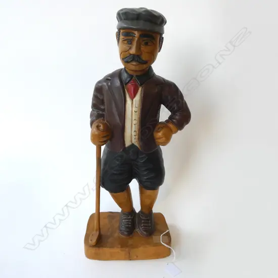 CARVED WOOD FIGURE H.510mm