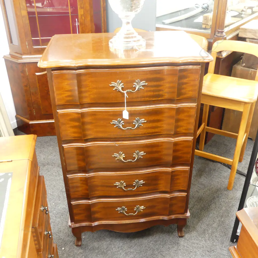 5 DRAWER TALLBOY 655x435x1035mm Image 1++