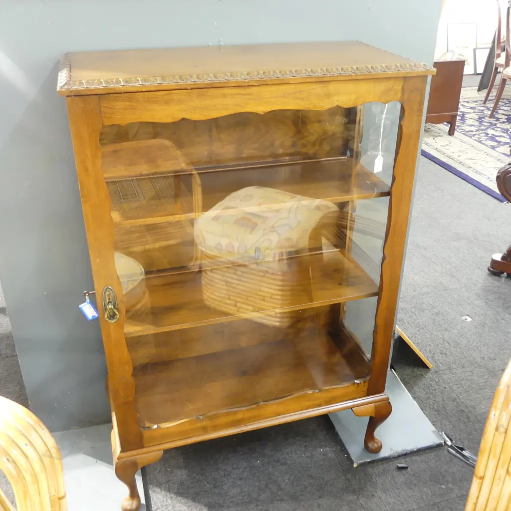 MAHOGANY CHINA DISPLAY CABINET 750x350x1120mm Image 1++