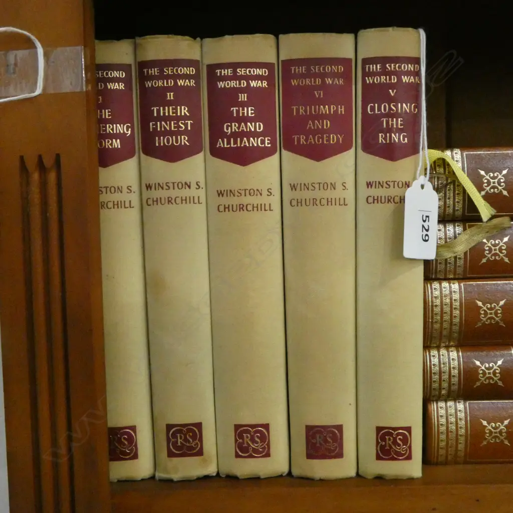 WINSTON CHURCHILL THE SECOND WORLD WAR VOLS. I-V Image 1++