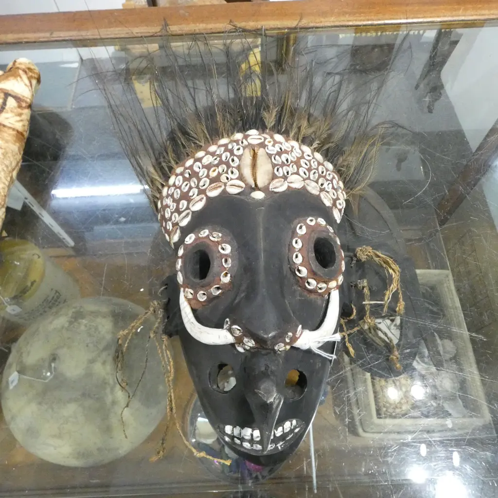 CARVED WOODEN PNG MASK H.350mm Image 1++