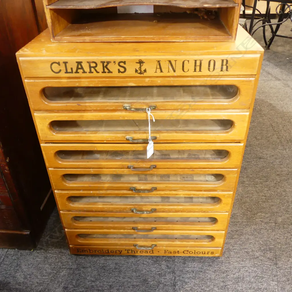 VINTAGE COTTON DISPLAY UNIT 450x610mm Image 1++