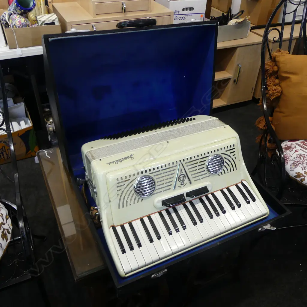 ITALIAN FRATELLI CASED ACCORDION W.590mm Image 1++