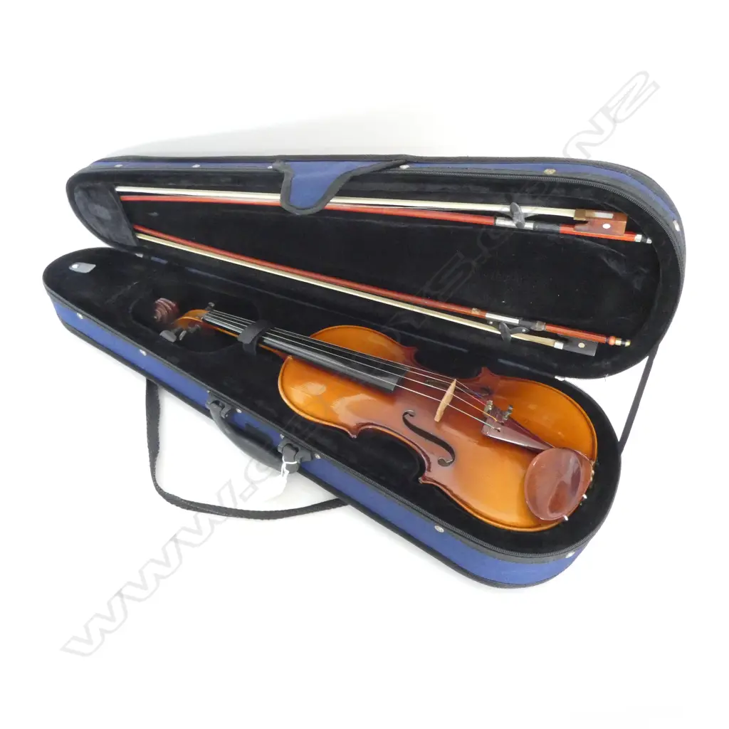 CASED VIOLIN & 2 BOWS L.800mm Image 1++