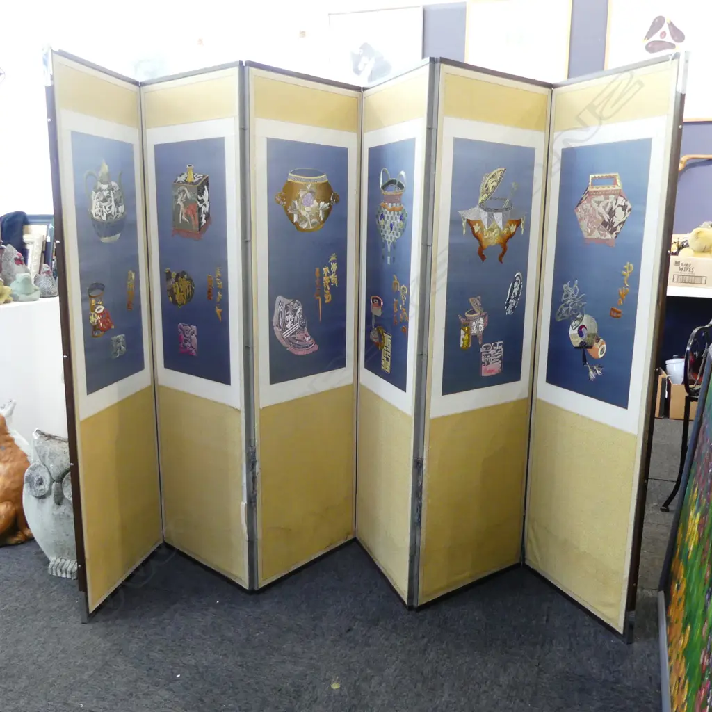 ORIENTAL 6 PANEL FOLDING SCREEN H.1460mm Image 1++