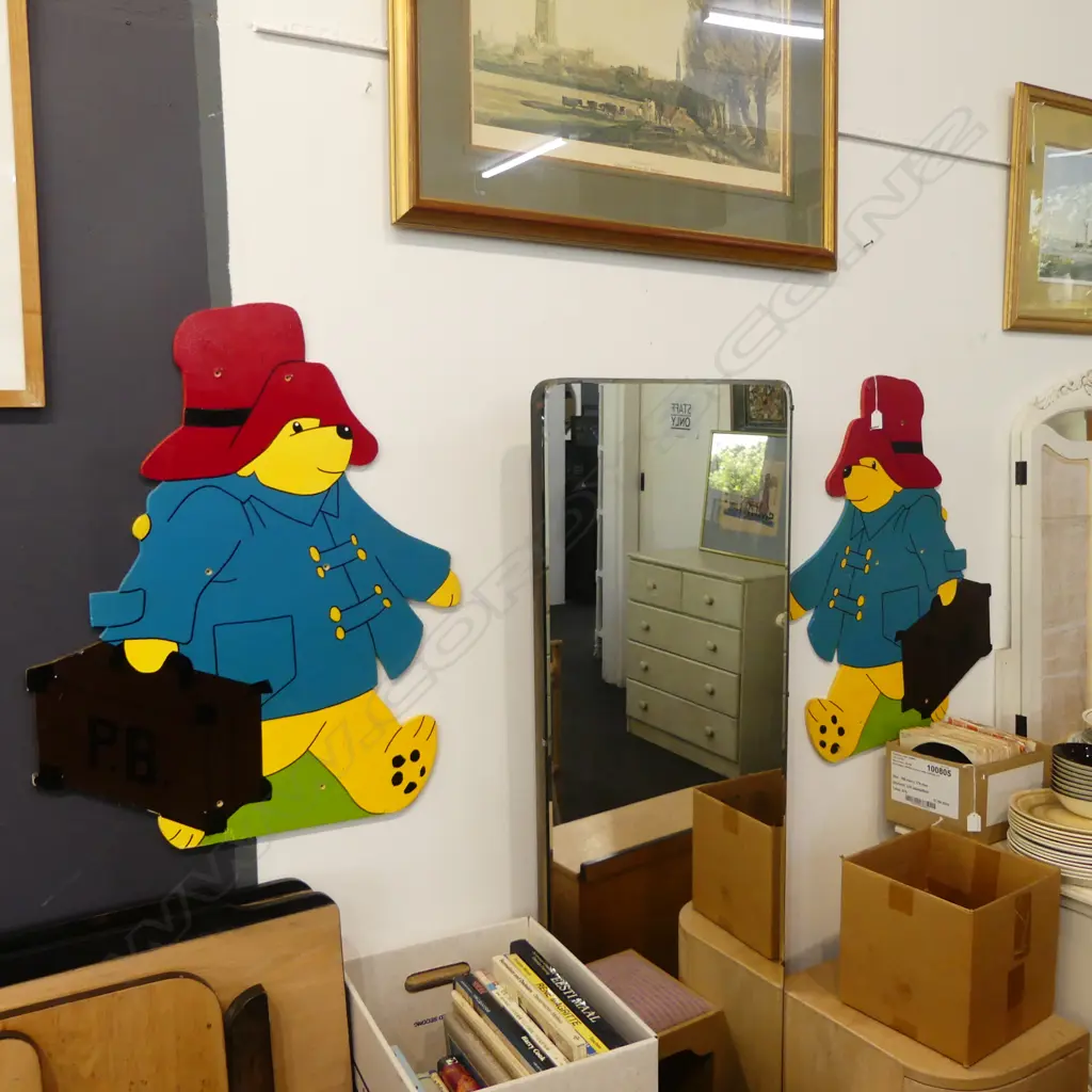 2 PADDINGTON BEAR CUT OUTS H.745mm Image 1++