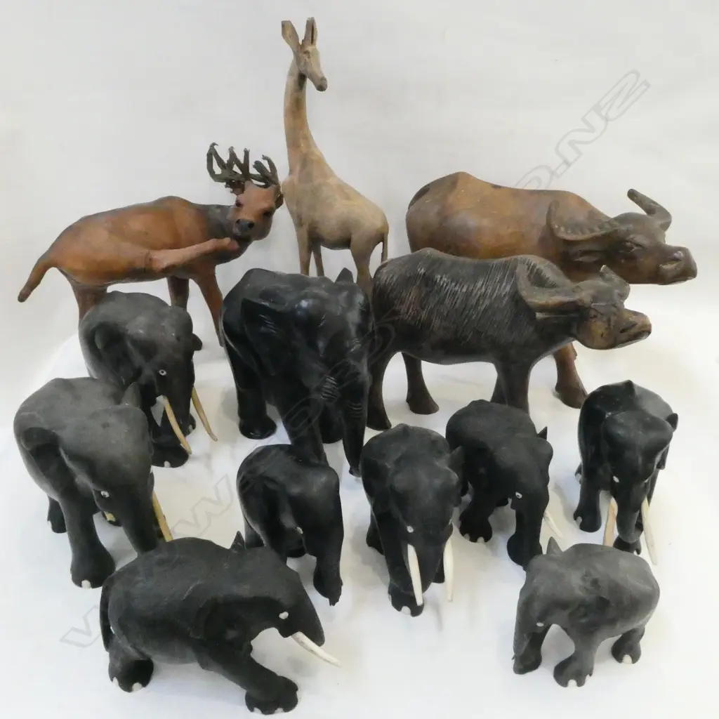 ASST. ANIMALS; MOSTLY WOODEN Image 1++