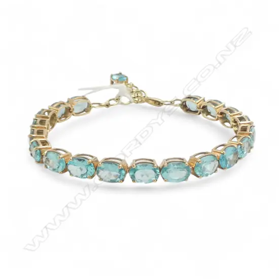 **RTV** 14ct GOLD & APATITE BRACELET
