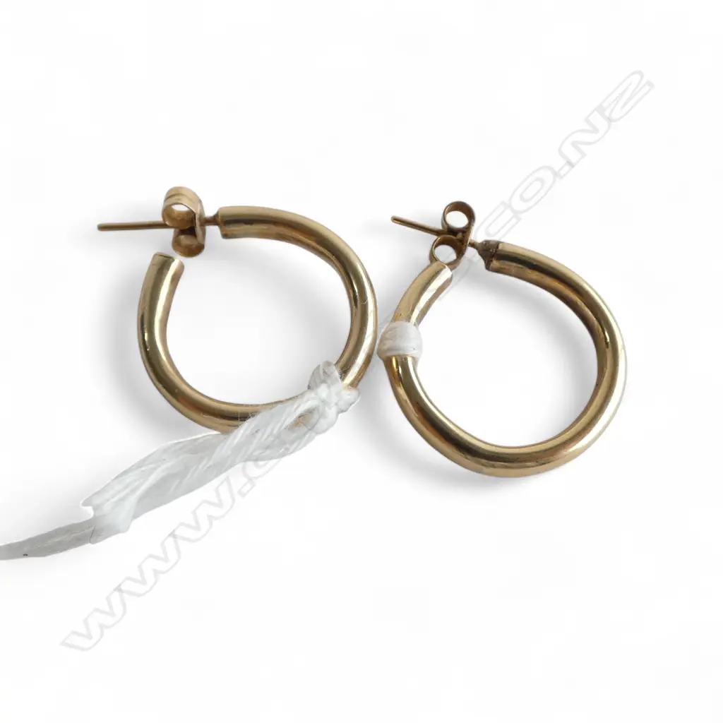 PR 9ct EARRINGS, 3.65gm Image 1++