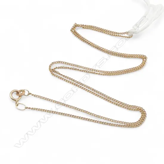 9ct GOLD FINE ITALIAN CHAIN L.430mm 1.42gms