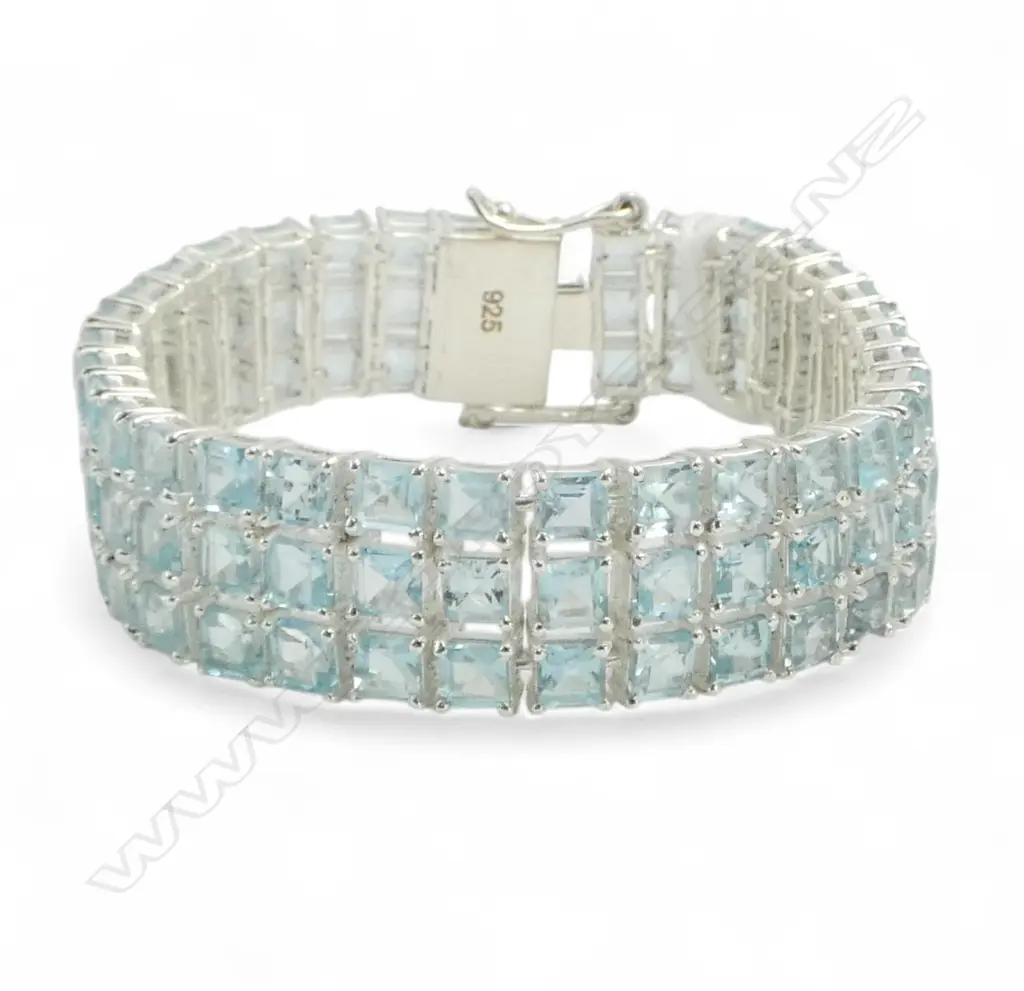 SILVER & TOPAZ MULTISTONE BRACELET Image 1++