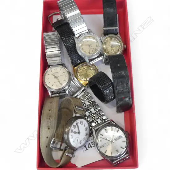 6 OLD WRISTWATCHES