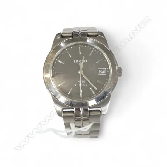 TISSOT PR50 TITANIUM WRIST WATCH, BOXED w. PAPERS, SKM-BB 147816 S