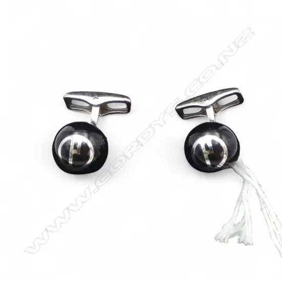 PR STG SILVER DUNHILL CUFFLINKS 