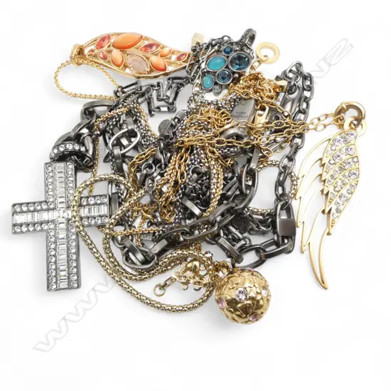 6 DYRBERG & KERN HANDCRAFTED PENDANT NECKLACES