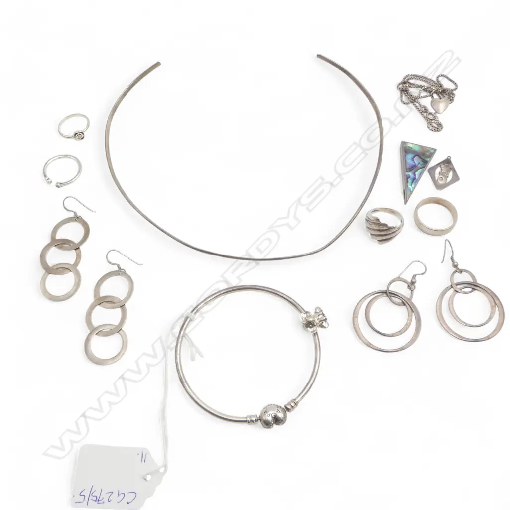 11 PCES STG SILVER JEWELLERY Image 1++