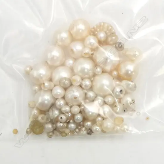 BAG OF ASST PEARLS ex. manufacturing jeweller 