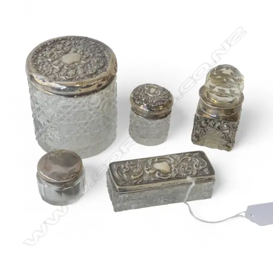 6 PCES STG SILVER VANITY PCS