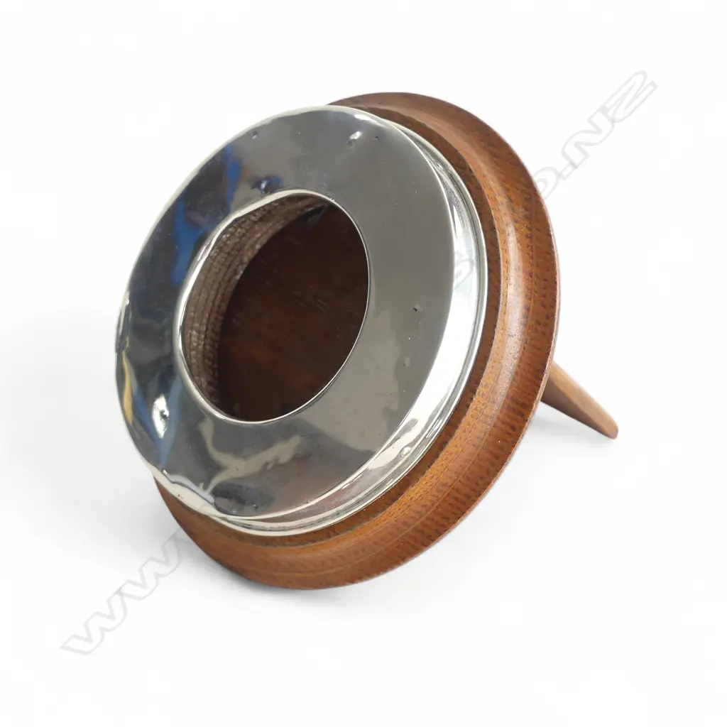 STG SILVER POCKET WATCH HOLDER FRAME, CHESTER 1909 105mm dia Image 1++