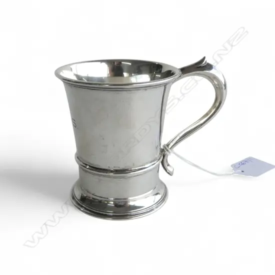 STG SILVER CHRISTENING MUG, B'HAM 1937, 91gms