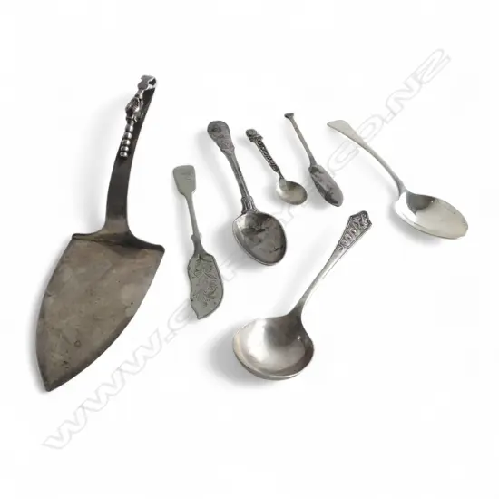7 PCES SILVER CUTLERY (3 925 184gms, 2 EURO 800? 49gms, 2 EP)