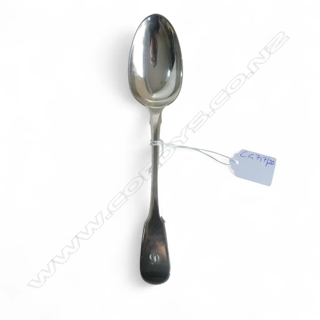 STG SILVER TABLESPOON, WILLIAM ELEY LONDON 1807 L.215mm 68gms Image 1++