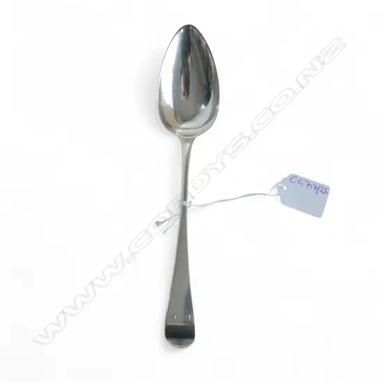 STG SILVER TABLE SPOON, P., A. & W. BATEMAN LONDON 1801 L.220mm 59gms