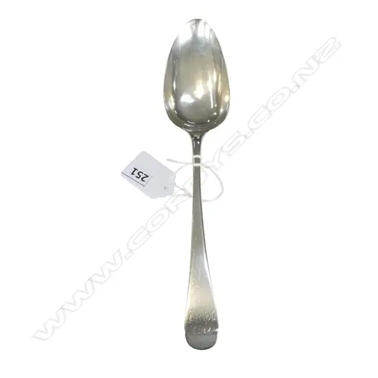 STG SILVER TABLESPOON, SOLOMON HOUGHAM LONDON 1800 L.225mm 60gms