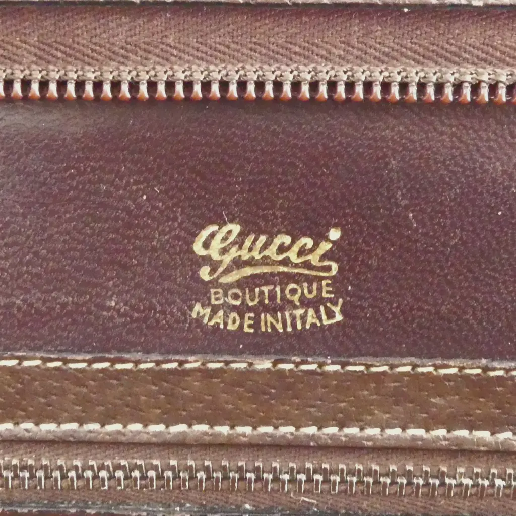 VINTAGE GUCCI HAND BAG W.375mm, SOME WEAR Image 1++