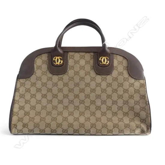 VINTAGE GUCCI HAND BAG W.375mm, SOME WEAR