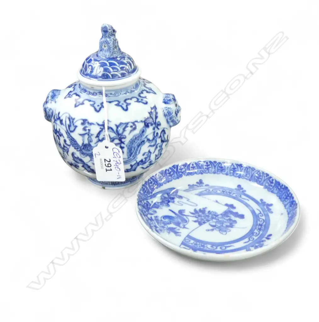 2 PCES. B/W ORIENTAL CHINA Image 1++