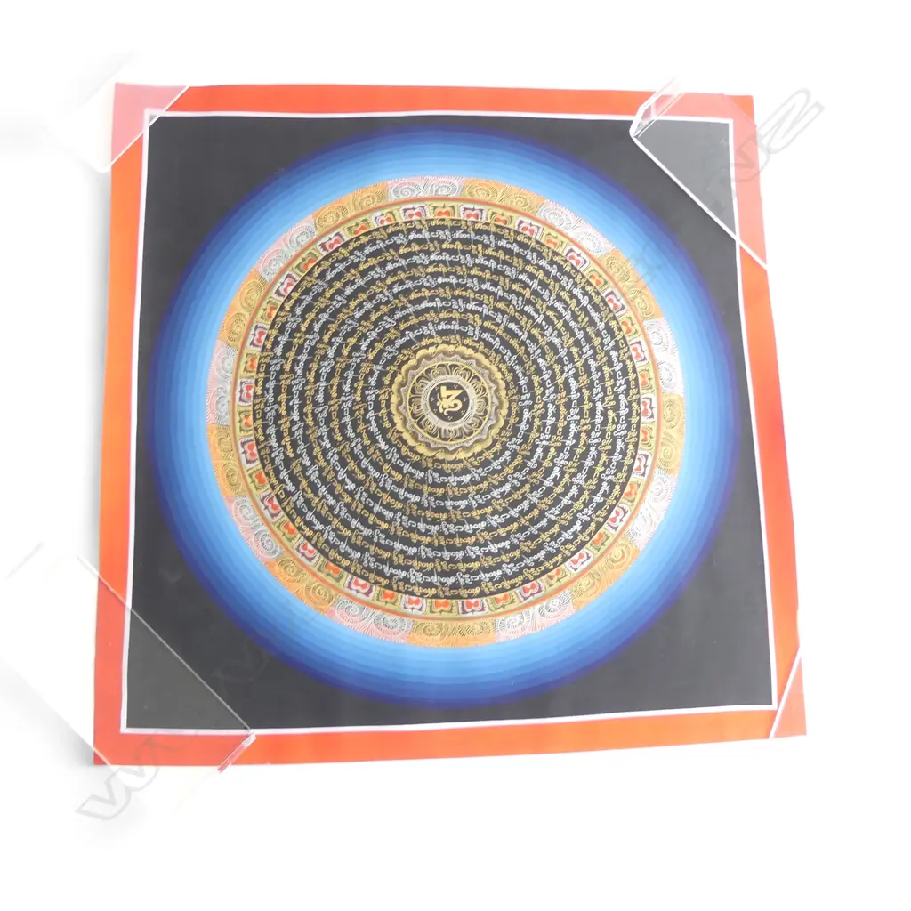 TIBETAN THANGKA MANDALA 550x550mm Image 1++