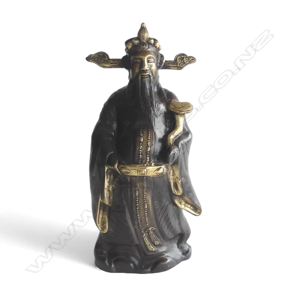 BRONZE CHINESE FIGURE H.370mm Image 1++
