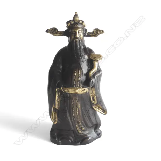 BRONZE CHINESE FIGURE H.370mm