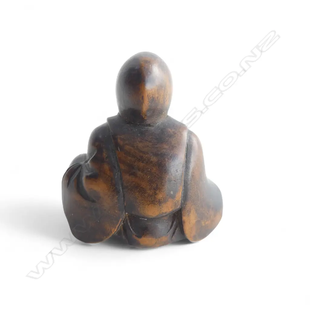 CARVED WOOD NETSUKE FIGURE  Image 1++