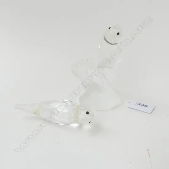 SWAROVSKI 'TOGETHERNESS - THE LOVEBIRDS' H.100mm REGLUE REQ. + BOX