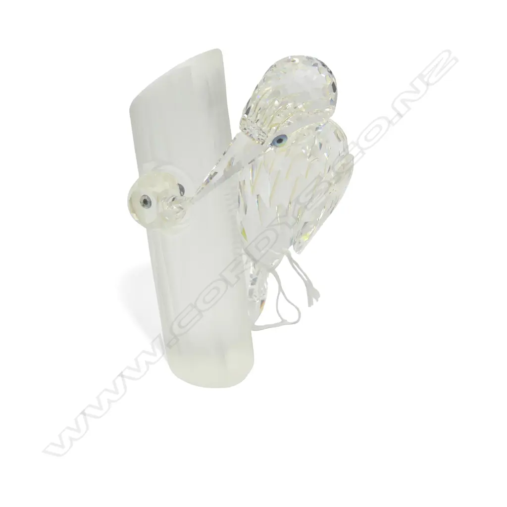 SWAROVSKI 'THE WOOD PECKERS' H.105mm SIGNED A. ROCKER 95 + BOX Image 1++