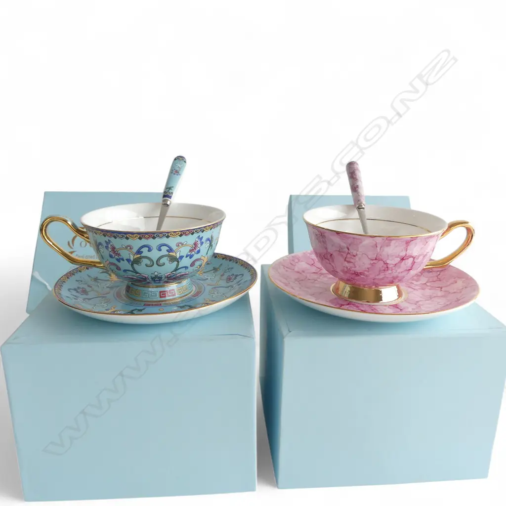 2 BOXED ROYAL O'QUEEN CHINA C/S Image 1++