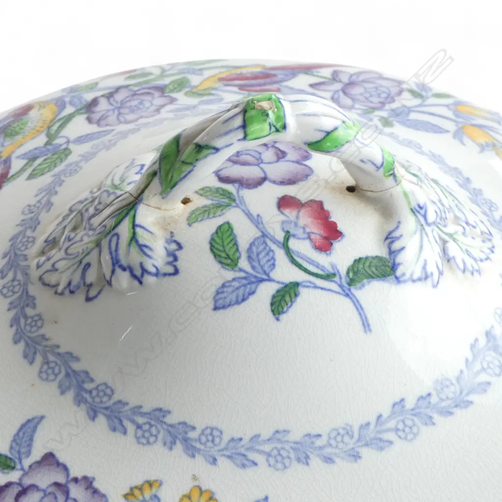 3 MASONS JUGS + GRAVY BOAT & SPODE 'TUDOR' TUREEN (FAULTS) Image 1++