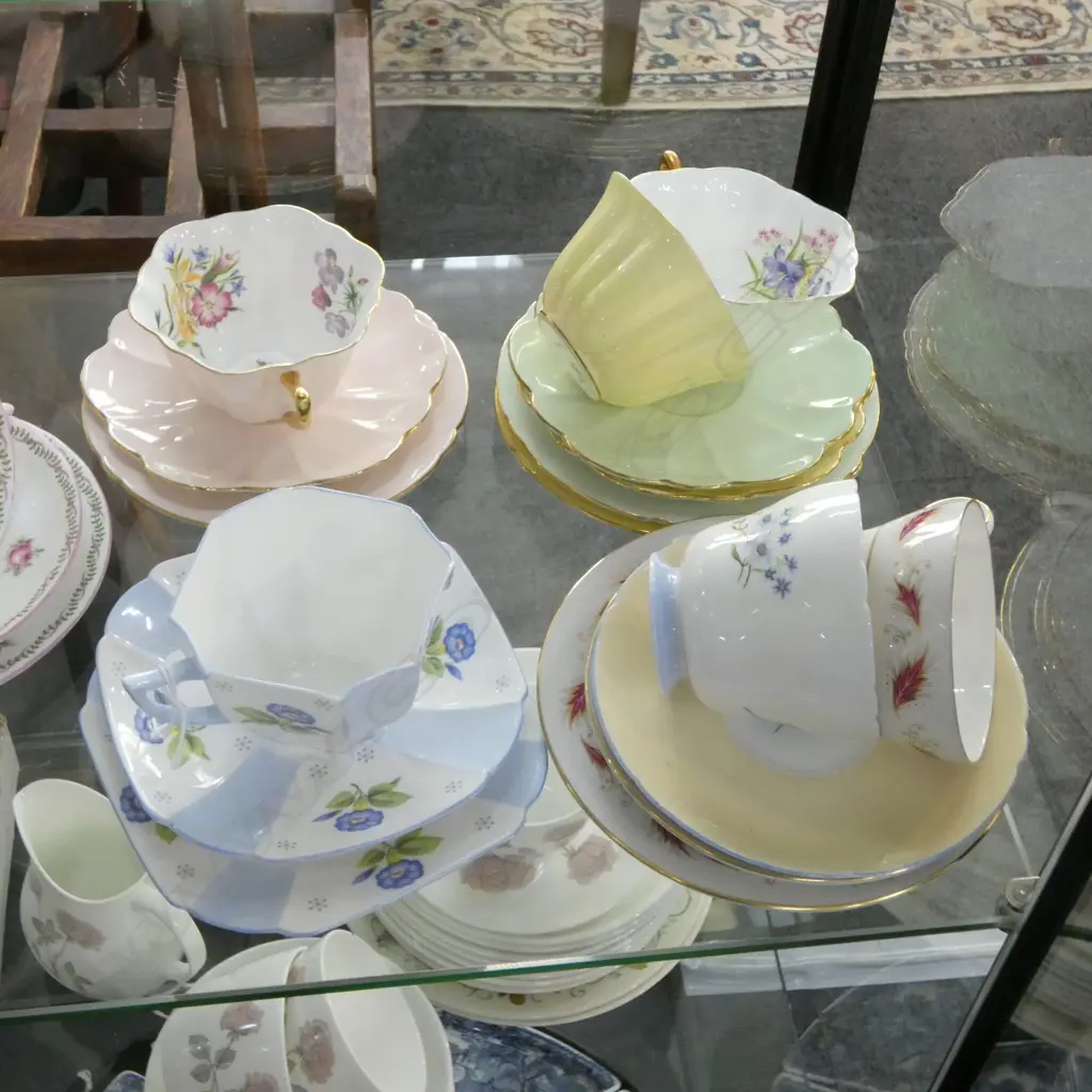 6 SHELLEY CHINA CSPS VARIOUS PATS Image 1++