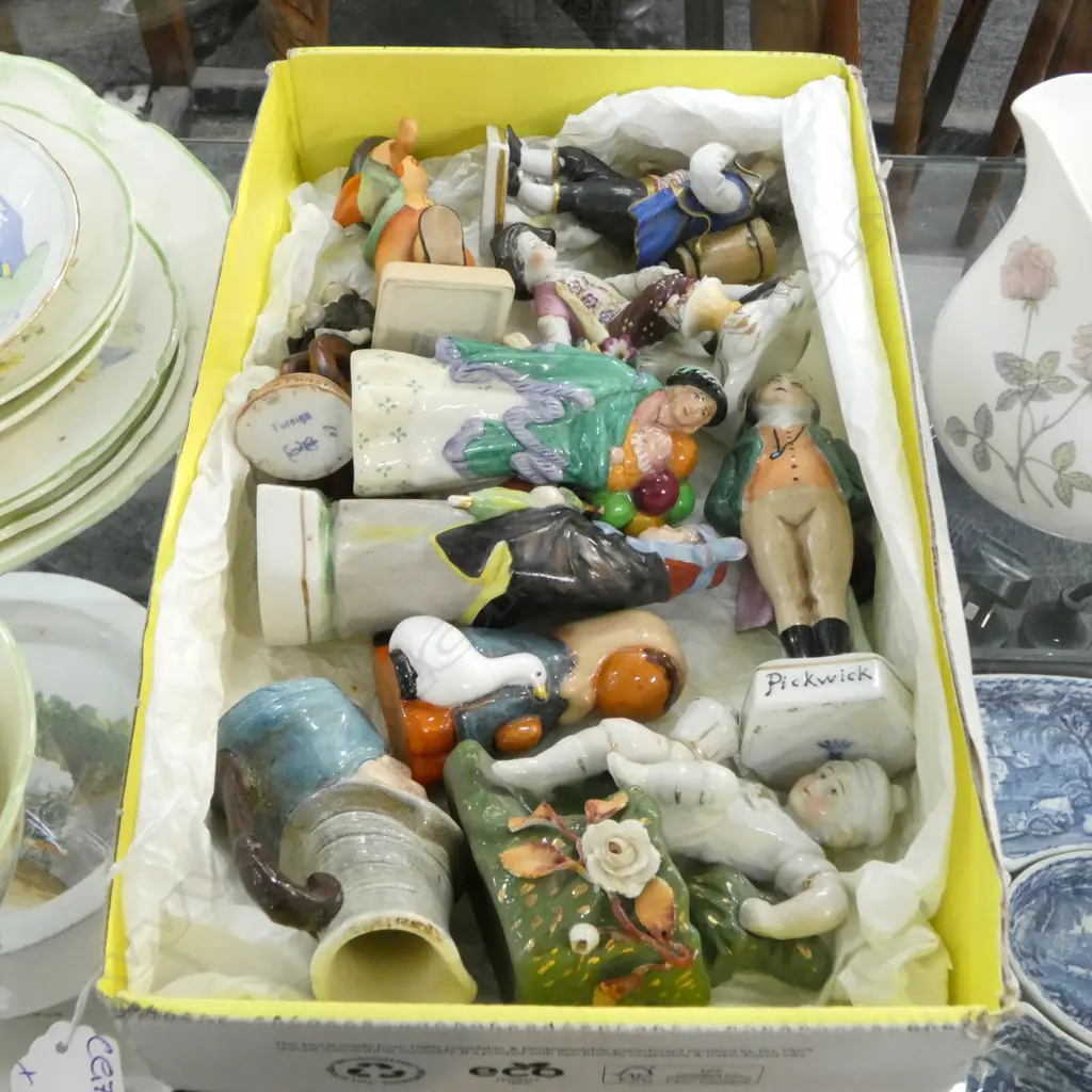 ASST. MINIATURE CHINA FIGURES incl. ROYAL DOULTON etc Image 1++