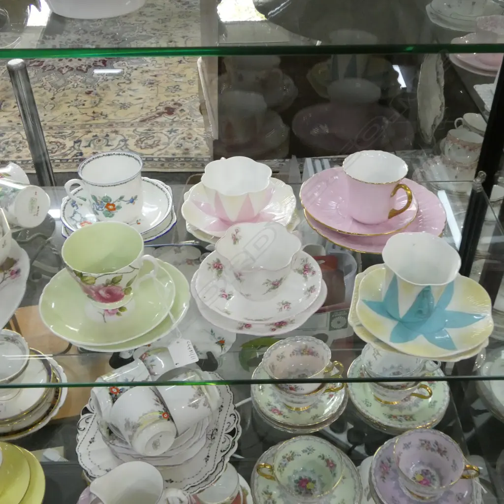 6 SHELLEY CHINA CSPS MIXED PATS Image 1++