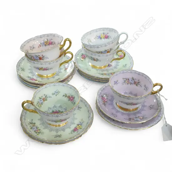 6 SHELLEY CHINA CSPS MIXED PATS