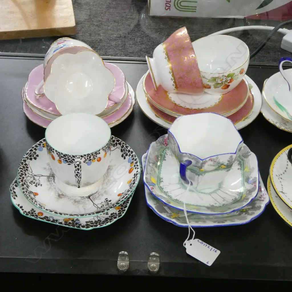 6 SHELLEY CHINA CSPS MIXED PATS Image 1++