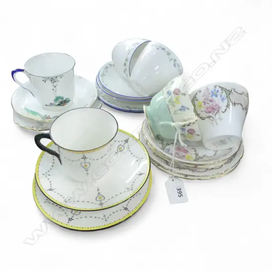 6 SHELLEY CHINA CSPS MIXED PATS