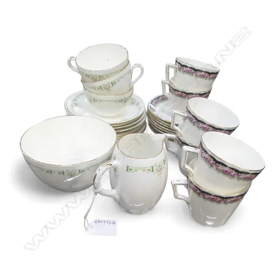 2 PART SHELLEY CHINA TEASETS